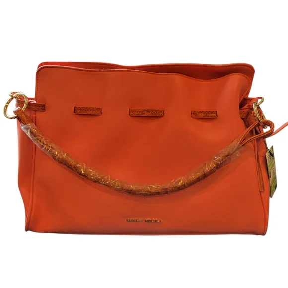 NWT | Badgley Mischka | Vegan Leather & Snake Print Satchel Crossbody - Picture 1 of 13